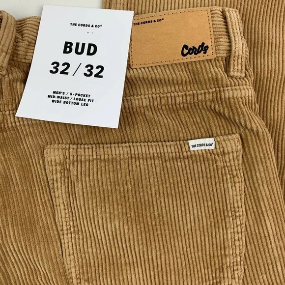 THE CORDS & CO.  OCHRE TAN CORDUROY PANTS NWT - Picture 5 of 8